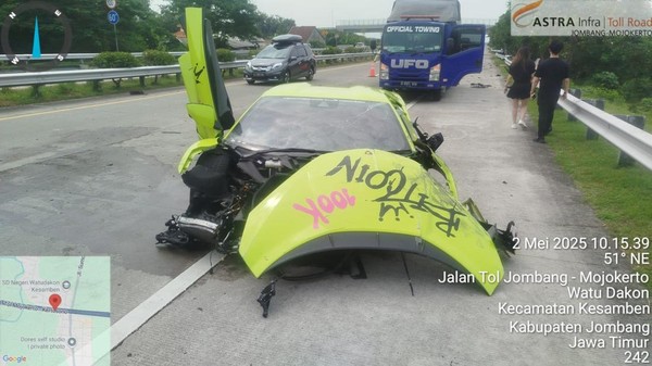 Drama Tabrakan Lamborghini vs Ignis: 2 Luka Parah di Tol Jombang