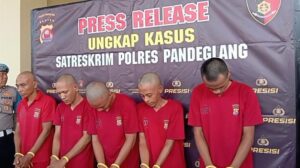 Komplotan Pencuri Motor Pandeglang Diciduk, 30 TKP Terungkap!