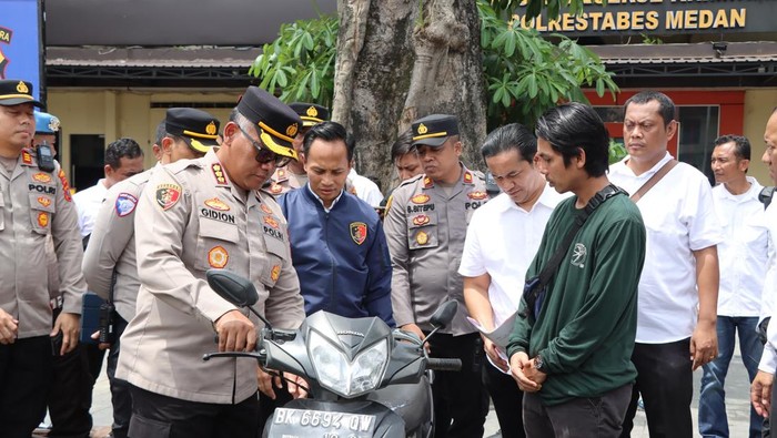 Polrestabes Medan: 3 Motor Curi Kembali ke Pemiliknya!