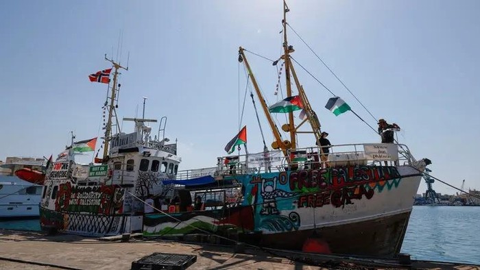 Serangan Drone Hancurkan Kapal Bantuan Kemanusiaan Gaza